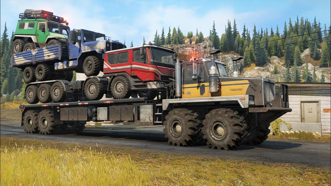 SnowRunner - Heavy Overloaded On Long Truck - Western Star 6900 TwinStreer