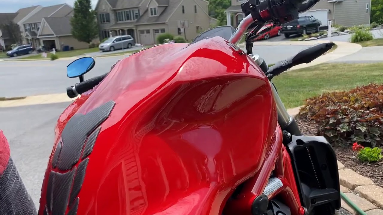 Ducati Monster 821 Termignoni Exhaust vs Stock Comparison