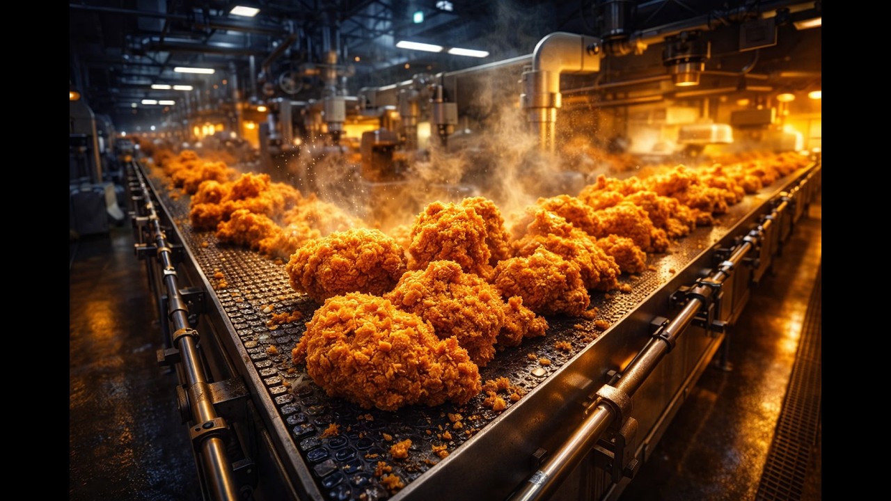 Inside the USA’s Largest KFC Factory – From Fresh Chicken to Crispy Perfection (Full Process)