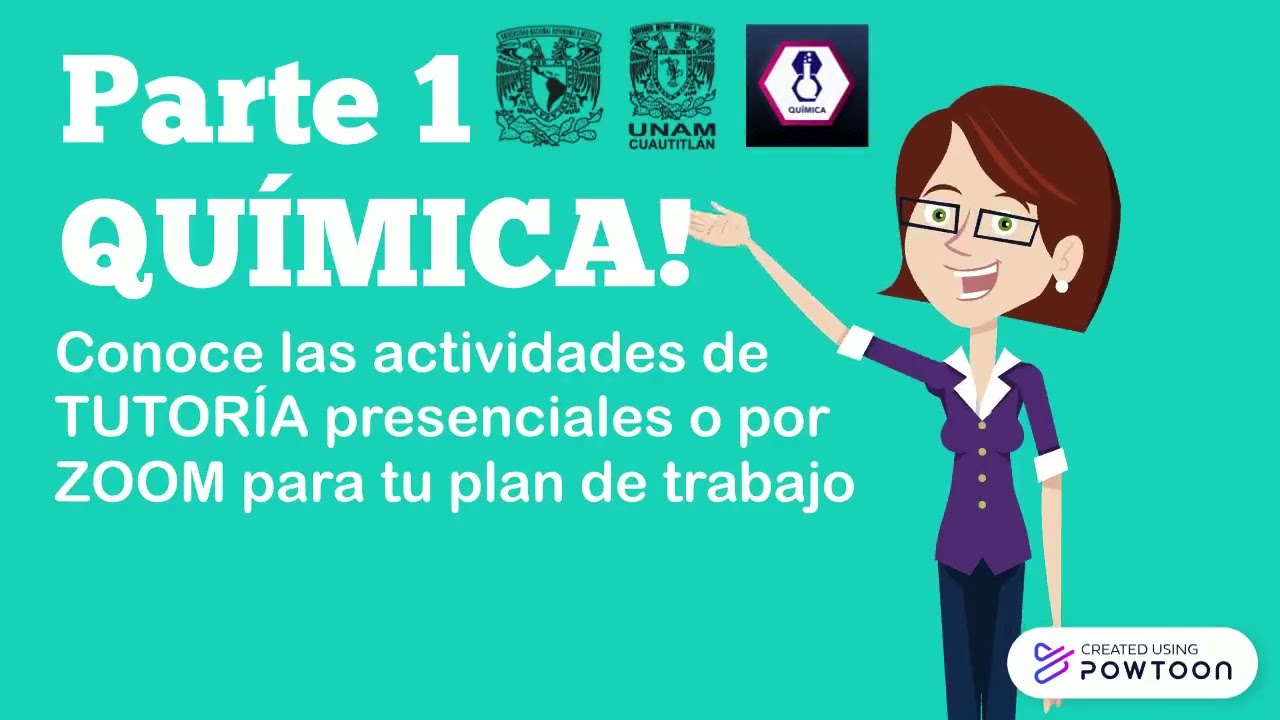 26-2 Parte 1. Actividades de TUTORÍA presenciales o por ZOOM. QUÍMICA UNAM FESC