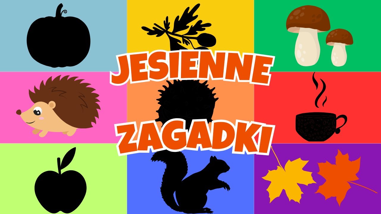 🍂 Jesienne zagadki dla dzieci 🍂 Jesienna zabawa i quiz o jesieni dla dzieci 🍄🦔