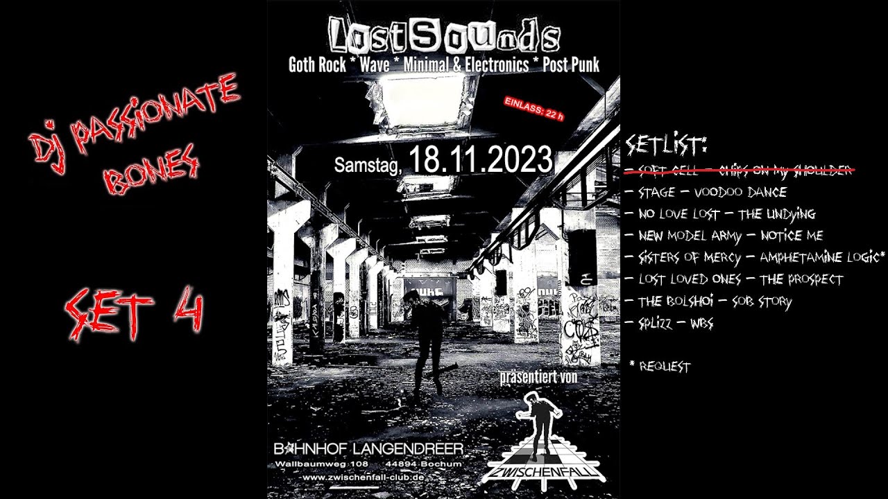 Lost Sounds November 2023 - Set 4 (Post-Punk, Gothic Rock, Goth, Wave, Punk, Indie, Synth Pop)