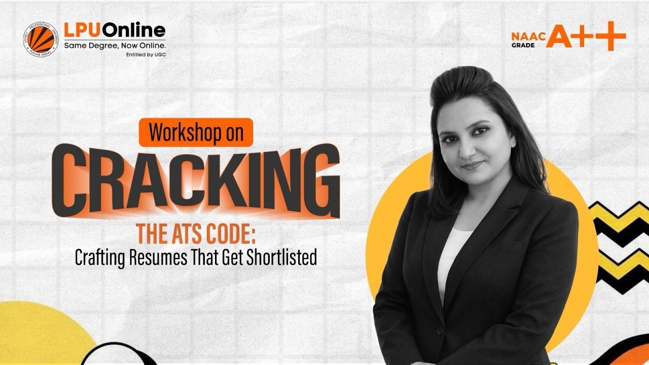 Workshop on Cracking the ATS Code: Crafting Resumes That Get Shortlisted