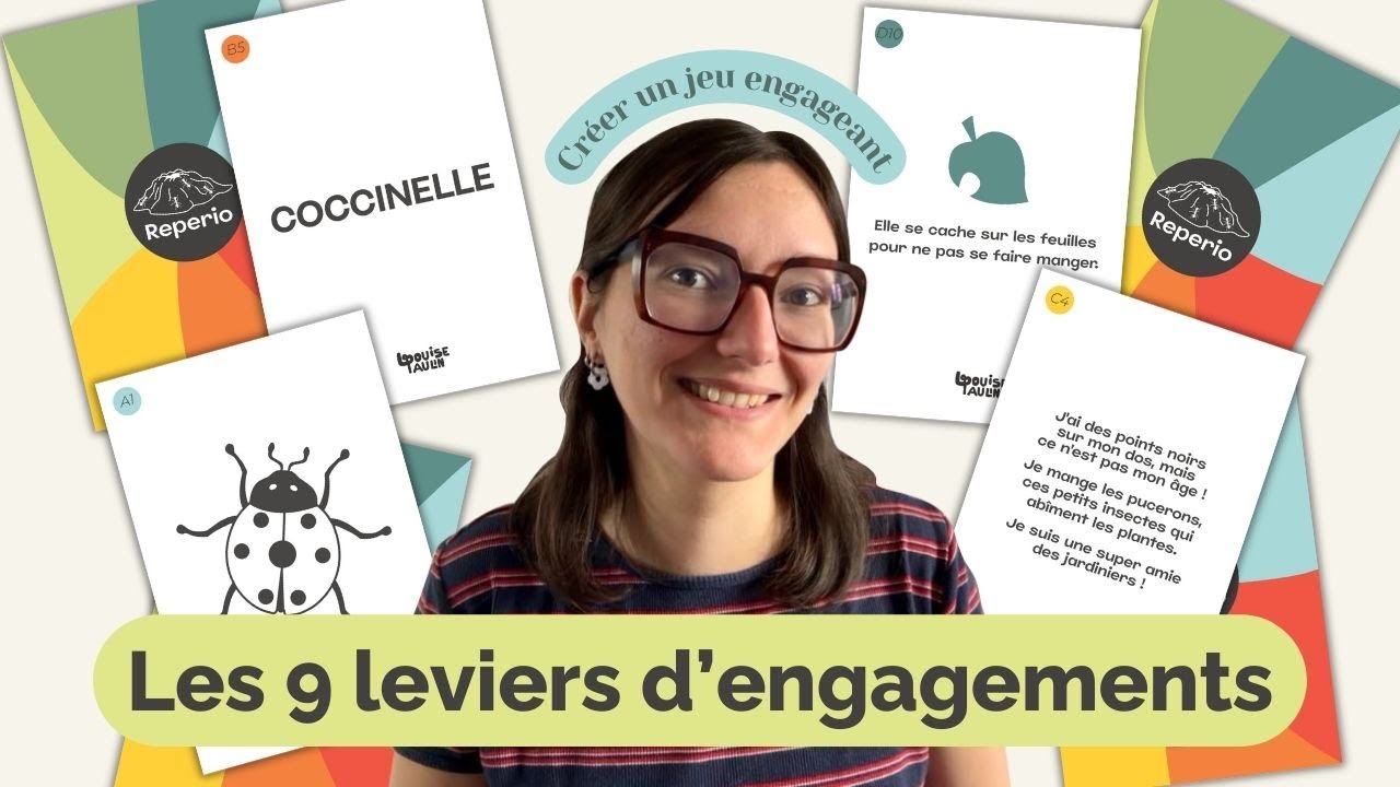 Les 9 leviers d'engagements dans mon jeu Reperio #seriousgame