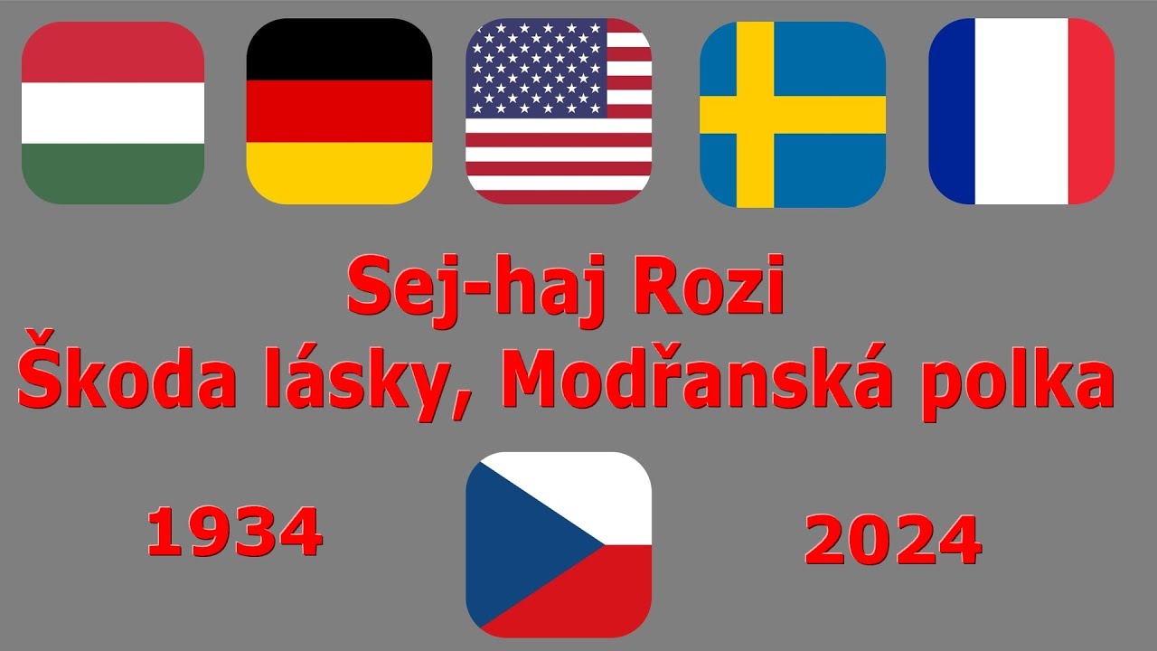 90 éves a Sej-haj Rozi - /Škoda lásky, Modřanská polka/
