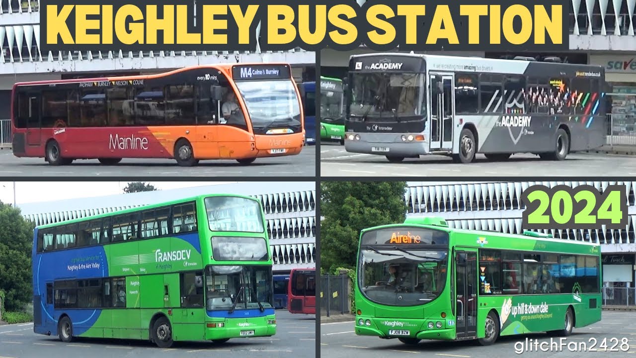 Buses at Keighley Bus Station, England 2024
