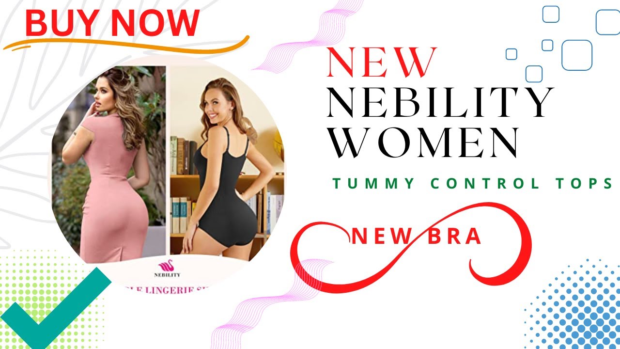 Nebility Women Waist Trainer Bodysuit Slim Full Body Shapewear  All Detais 2023