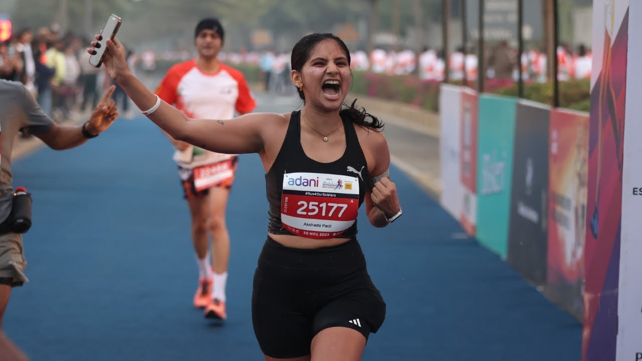 Побиваю свой личный рекорд на полумарафоне | Adani Ahmedabad Half Marathon 2025