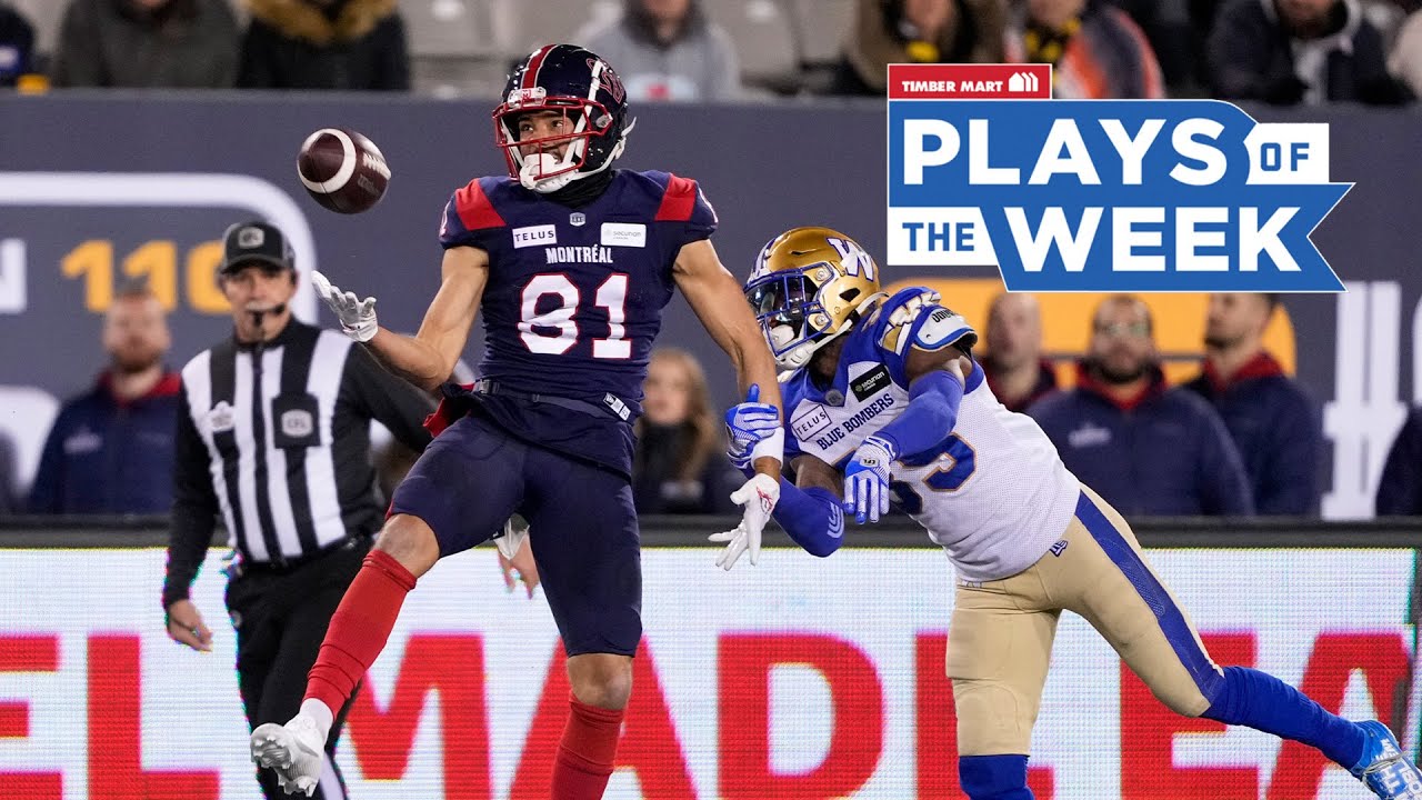 Top 5 Plays from the 110th Grey Cup