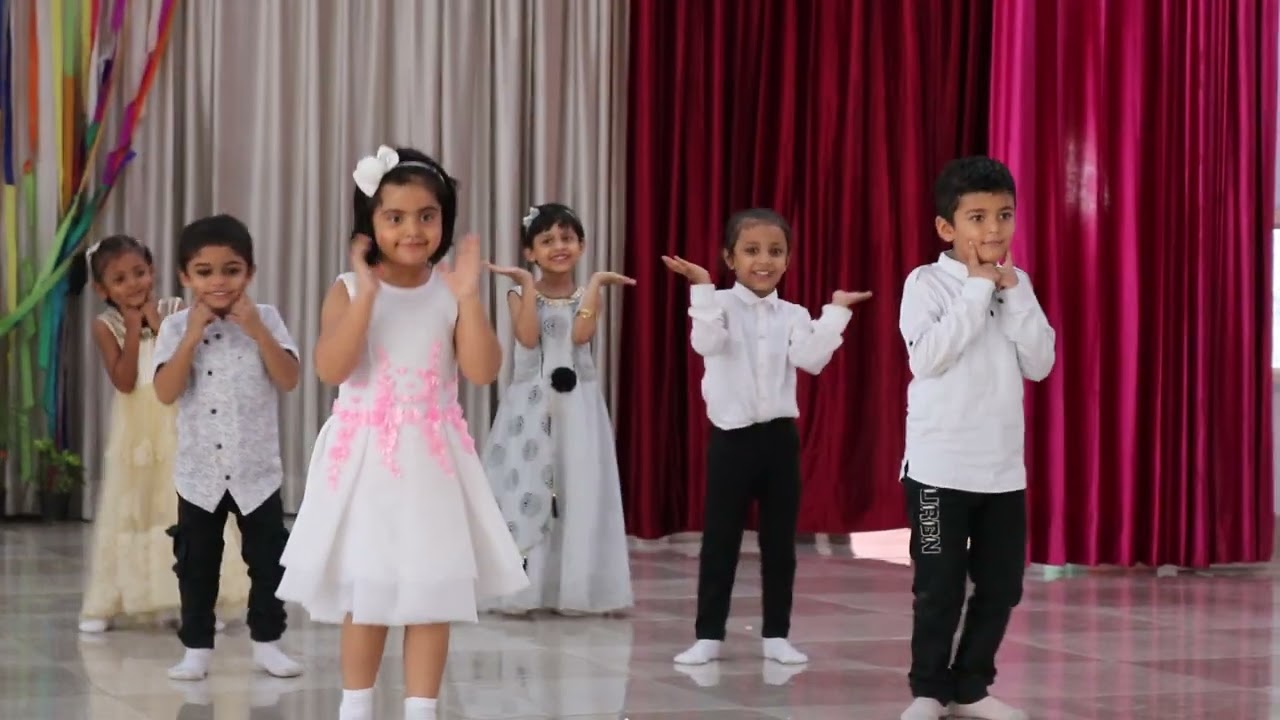Dance performance by class LKG