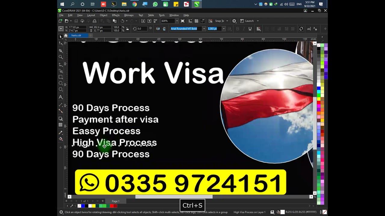 poland work visa poster design