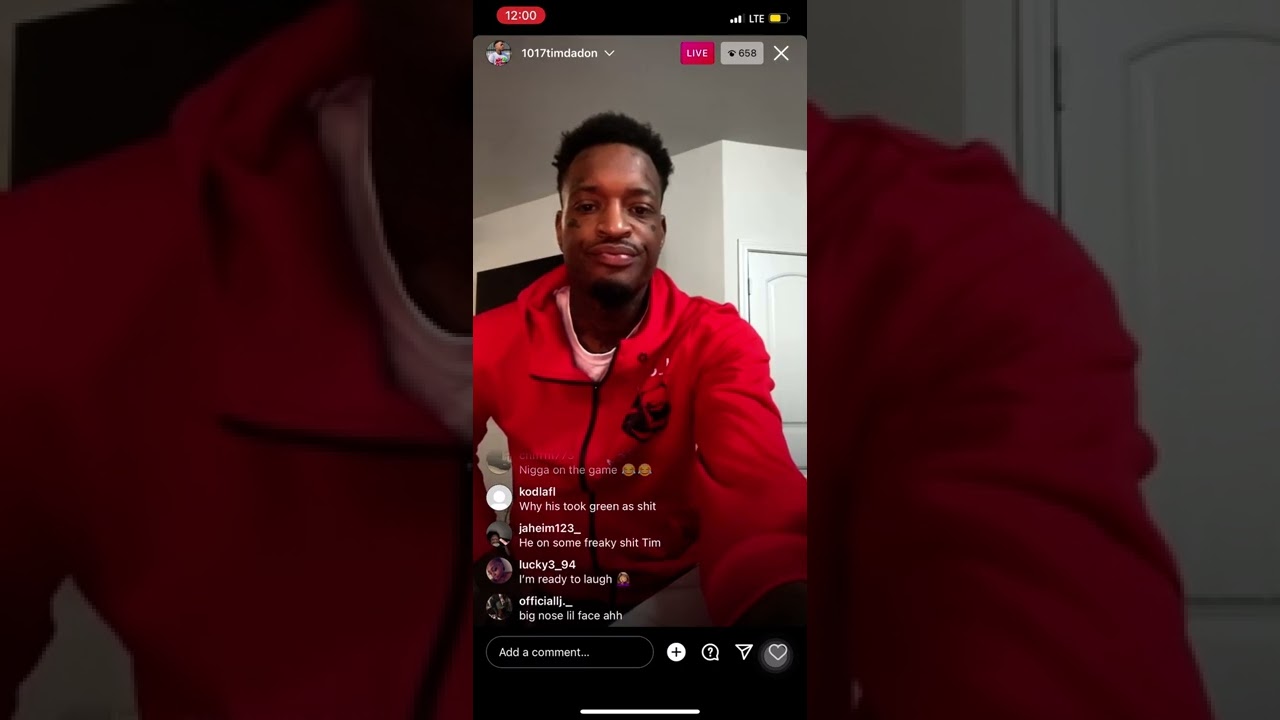 1017timdadon First ig live after His Artist Tayshawn Death ‼️😱