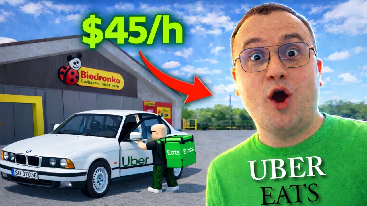 Zostałem KIEROWCĄ UBERA na 24H w Polish Car Driving w Roblox