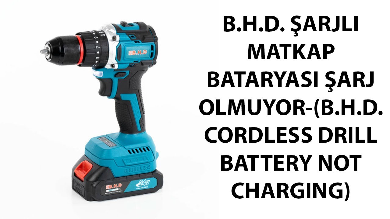 B.H.D. ŞARJLI MATKAP ŞARJ CİHAZI ARIZASI-(B.H.D. CORDLESS DRILL CHARGER MALFUNCTION)#diy #repair