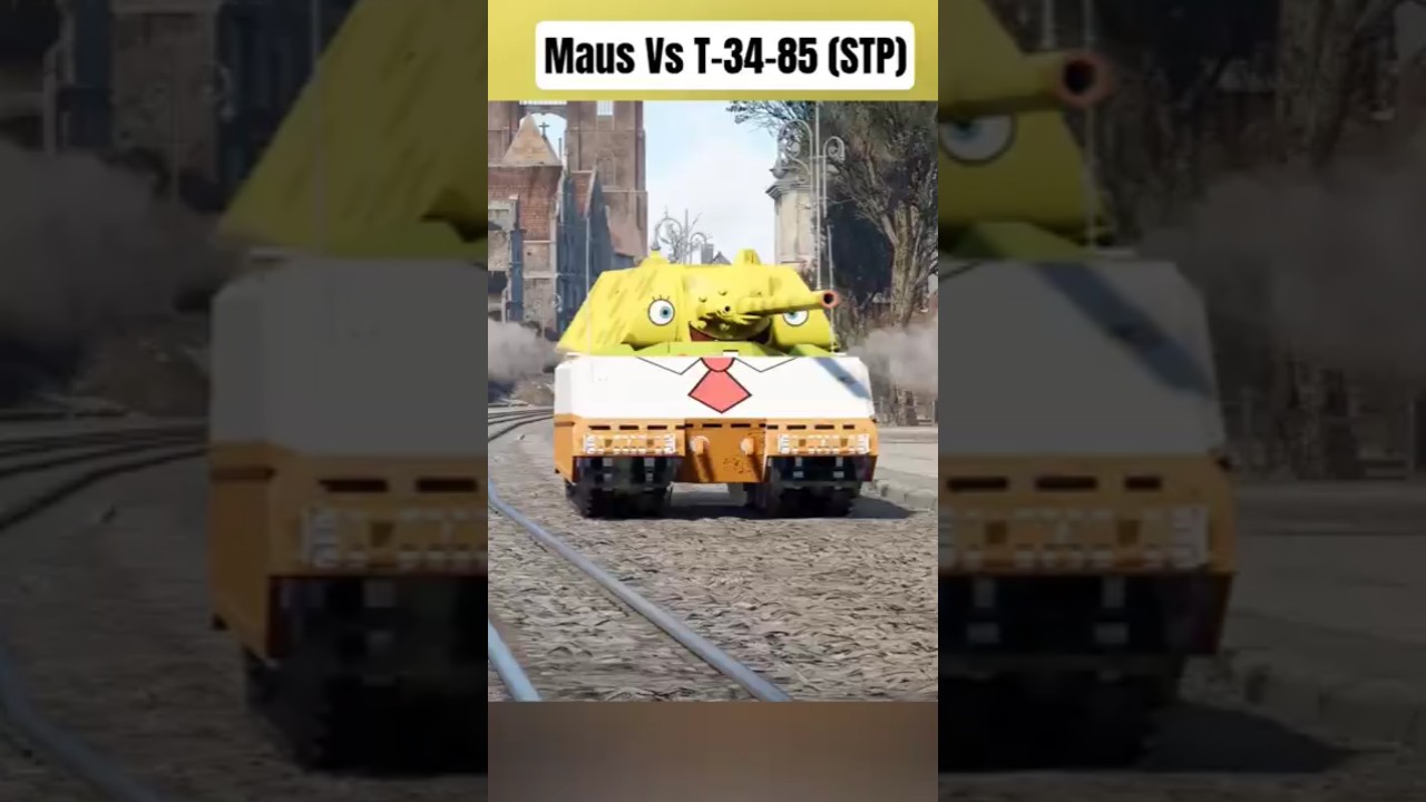 Маус против Т-34-85 (СТП) #warthunder #warthundermeme #gaming