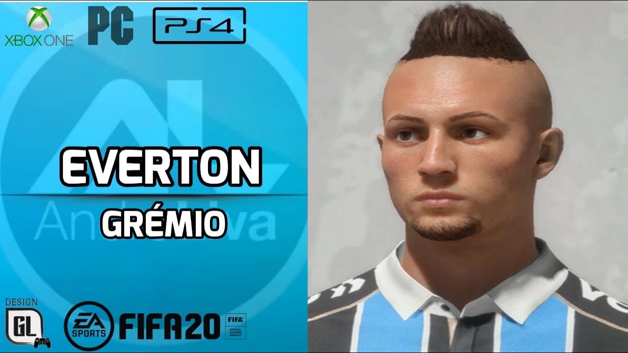 FIFA 20 - Face EVERTON CEBOLINHA (Tutorial)