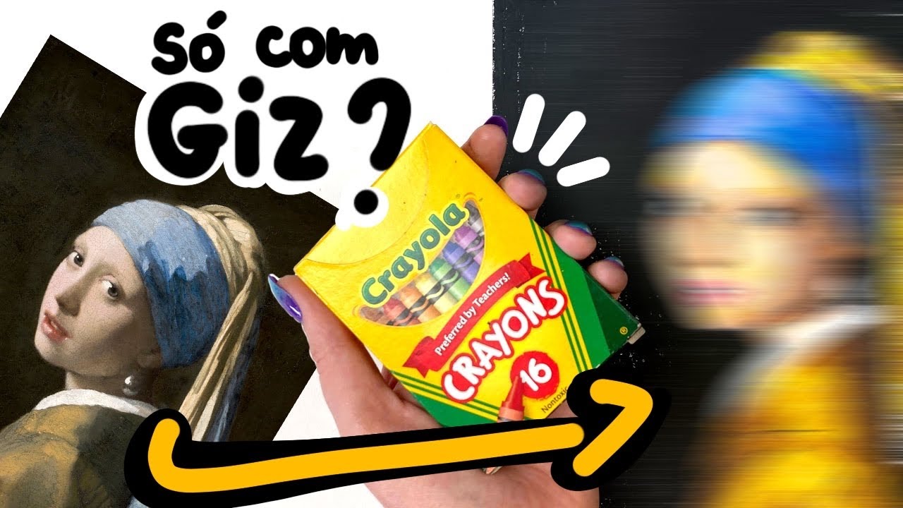 É POSSÍVEL FAZER UMA OBRA DE ARTE APENAS COM GIZ DE CERA?