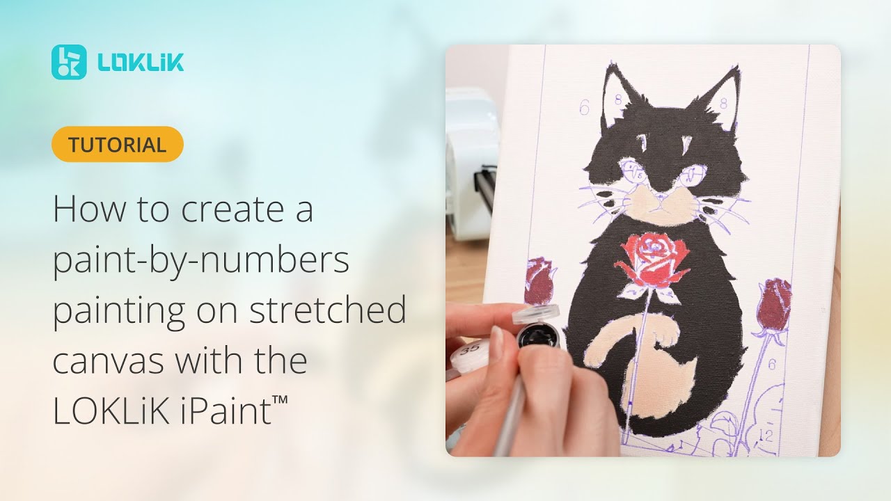 How to make a custom paint by numbers on canvas with LOKLiK iPaint (English tutorial)