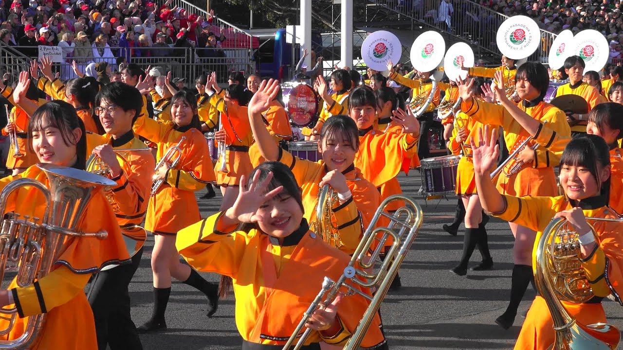 Tournament of Roses Parade 2025 / Kyoto Tachibana HS Green Band （Jan 1,  2025）
