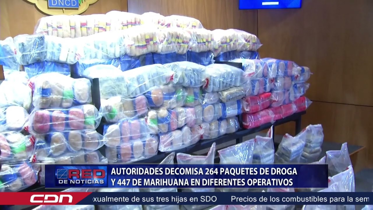 Autoridades decomisan 264 paquetes de droga y 447 de marihuana en diferentes operativos
