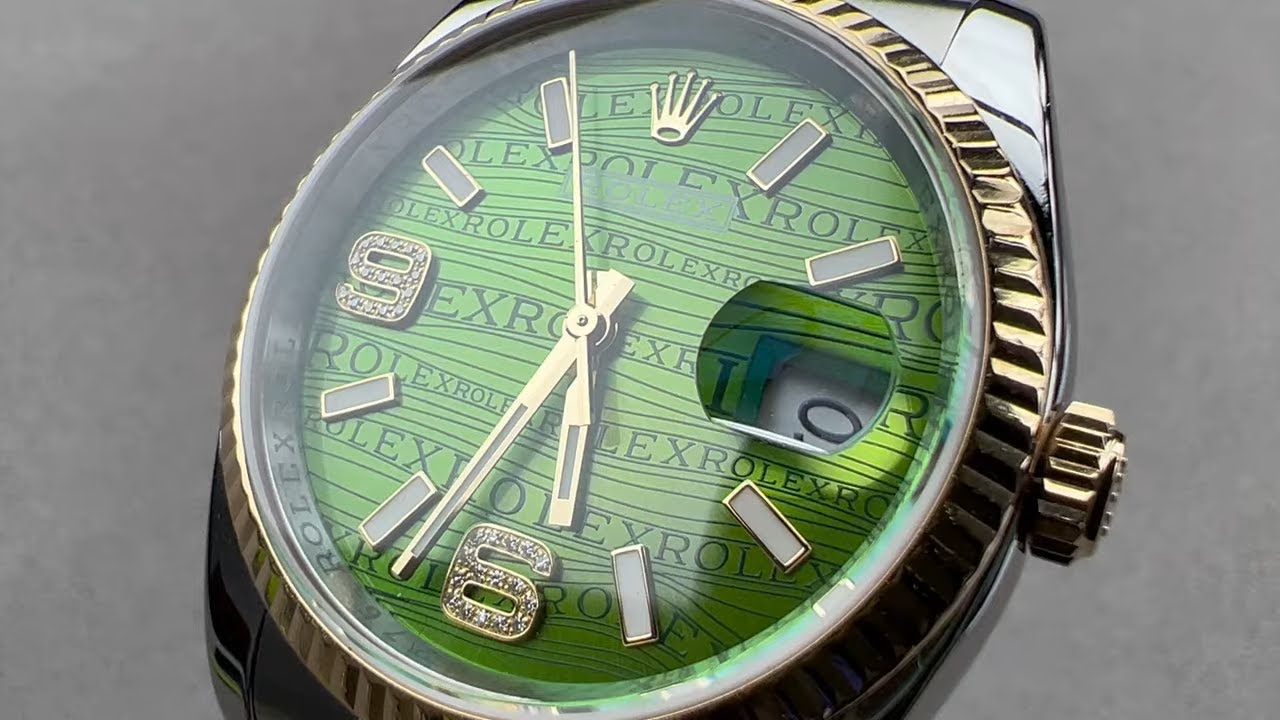 Rolex Datejust Lime Green Dial 116233 Rolex Watch Review