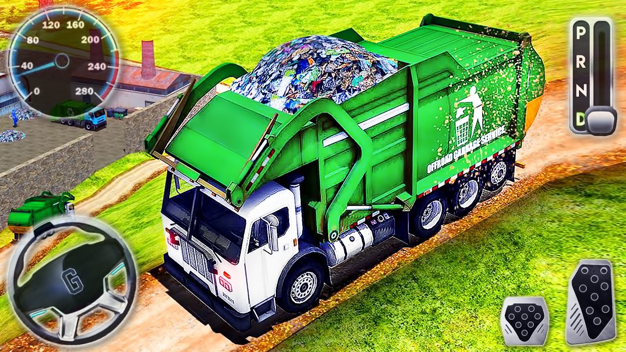 Off Road Garbage Truck Driver - Trash Dump Truck Driving Simulator - Android GamePlay