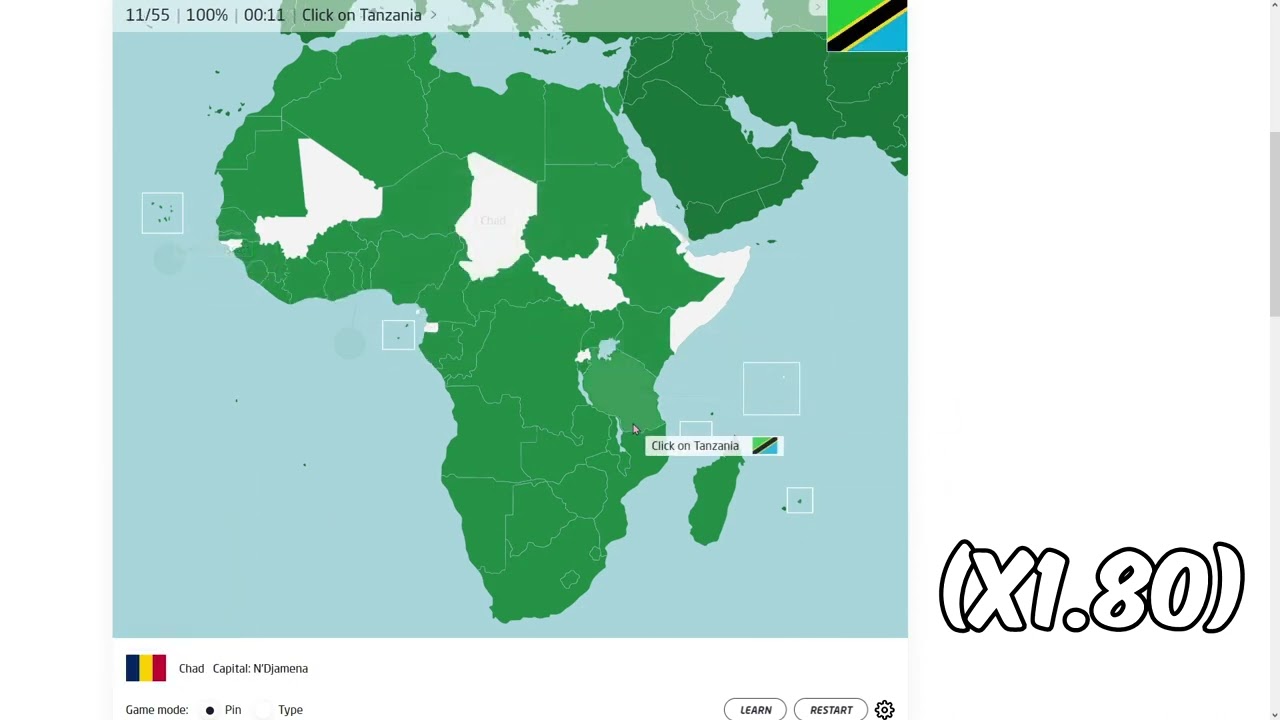Speedrunning Seterra Placing World Countries