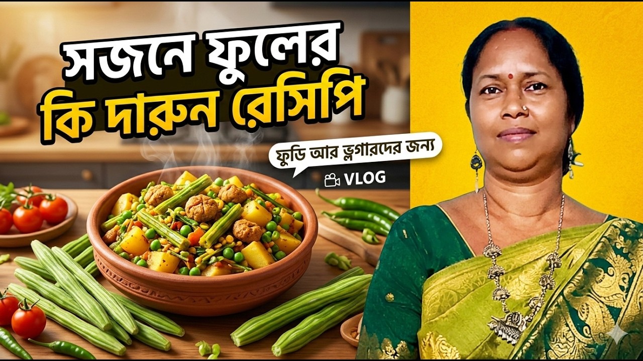 সজনে ফুলের কি দারুন রেসিপি। #vlog03