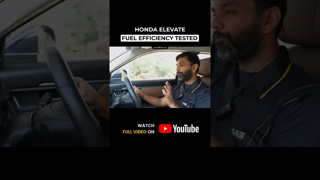 Honda Elevate Manual Fuel Efficiency Tested By V3Cars! #v3cars #elevate #mileage #fuelefficiency