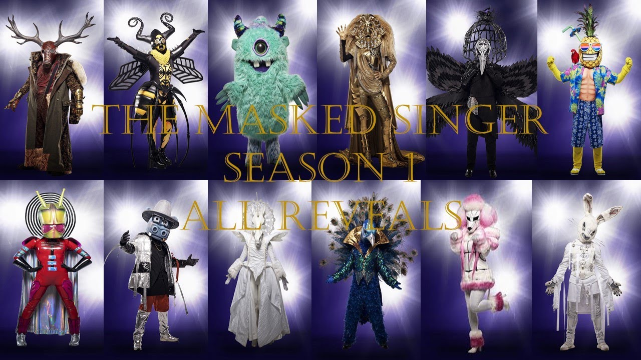 THE MASKED SINGER SEASON 1 ALL REVEALS