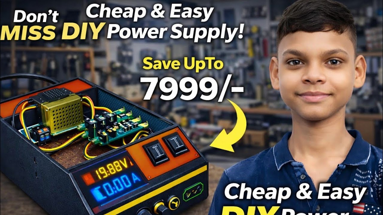 All in One Variable Power Supply & Battery Charger 🔥 | Life Time काम आएगा | DIY Project