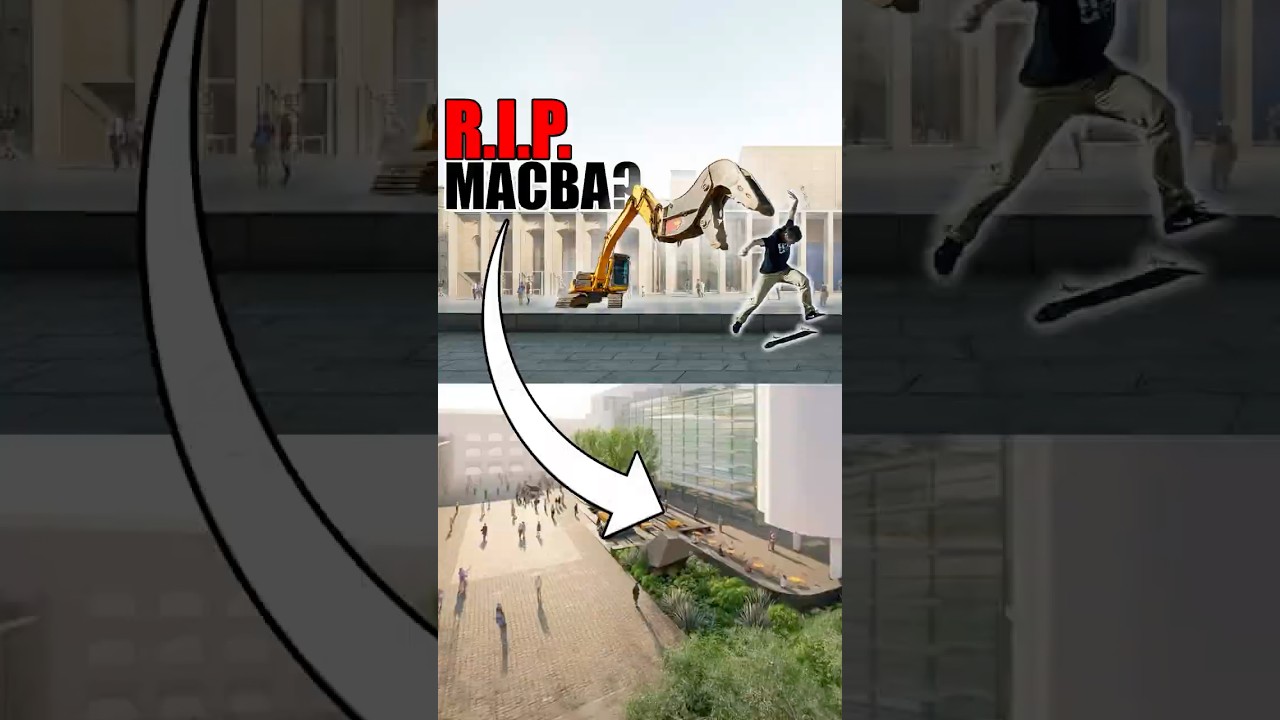 😫 Они уничтожают SKATEBORDINGS MACBA! #барселона #скейтбординг #macba
