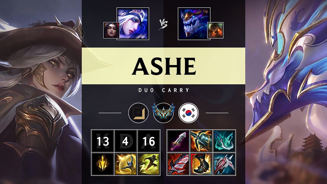Ashe ADC vs Aurelion Sol - KR Challenger Patch 25.20
