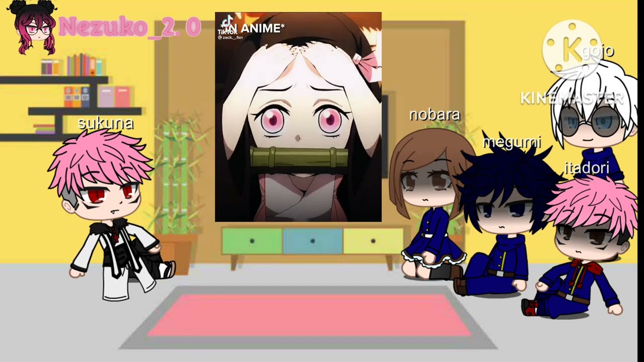 jjk react to sn as esposa do Sukuna (nezuko e alluka) part 6