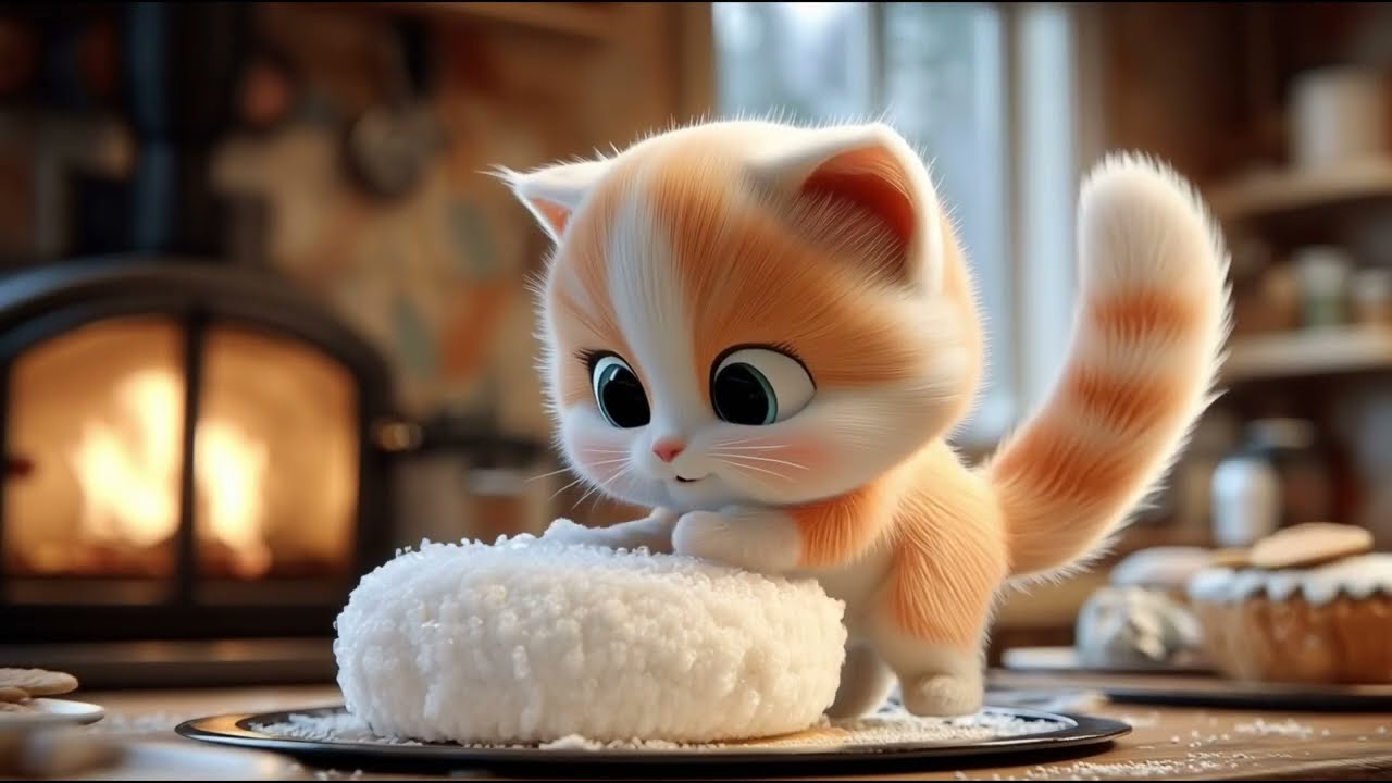 Kitty Makes a Snow Cake | Fun Winter Song for Kids | Roxy TV