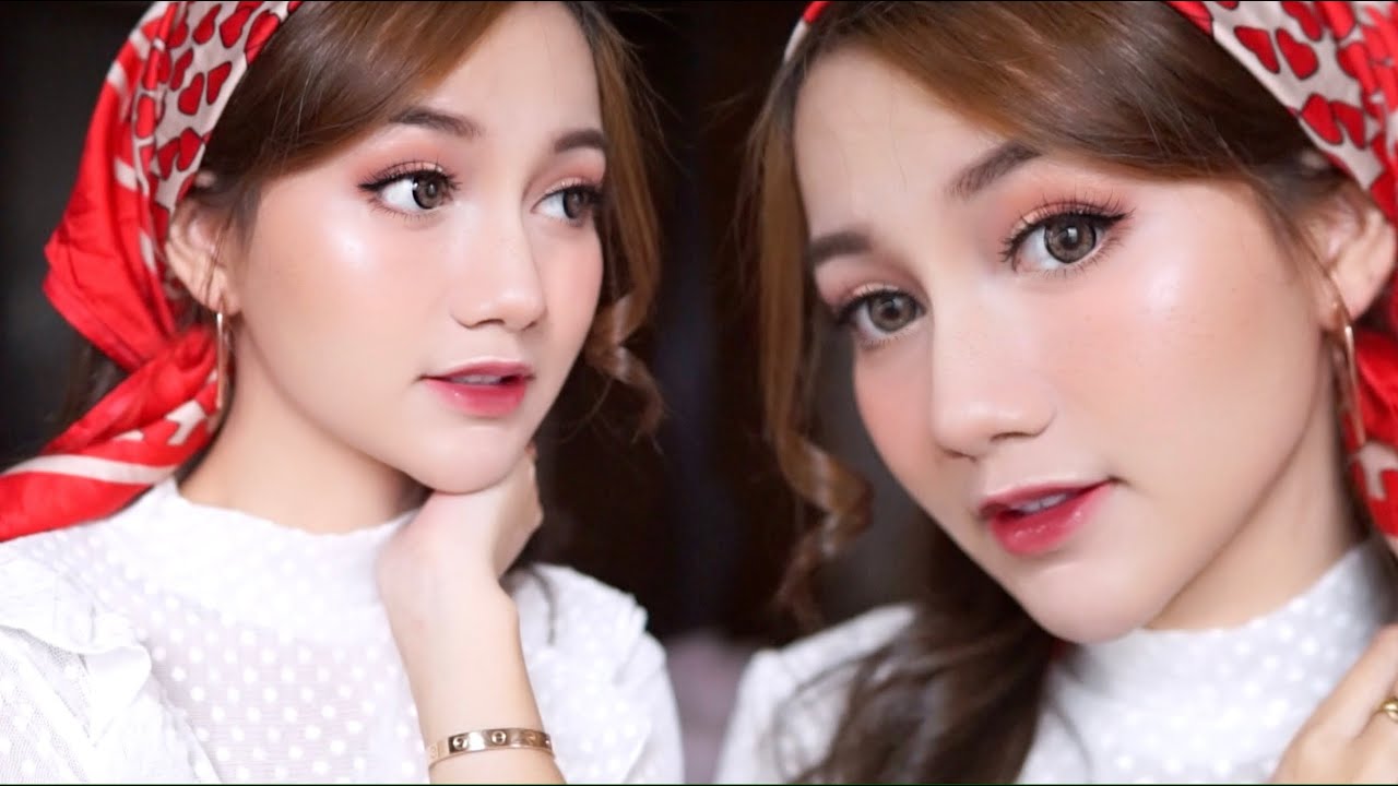SOFT CUT CREASE + GLOSSY LIPS MAKEUP TUTORIAL [BAHASA]