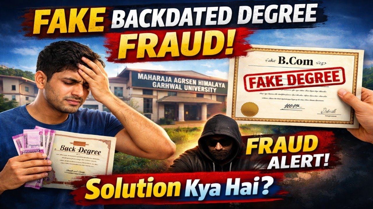 🚨 Fake Degree Scam Exposed | Backdated Degree Fraud Ka Sach | Students Alert ⚠️ | University 2026