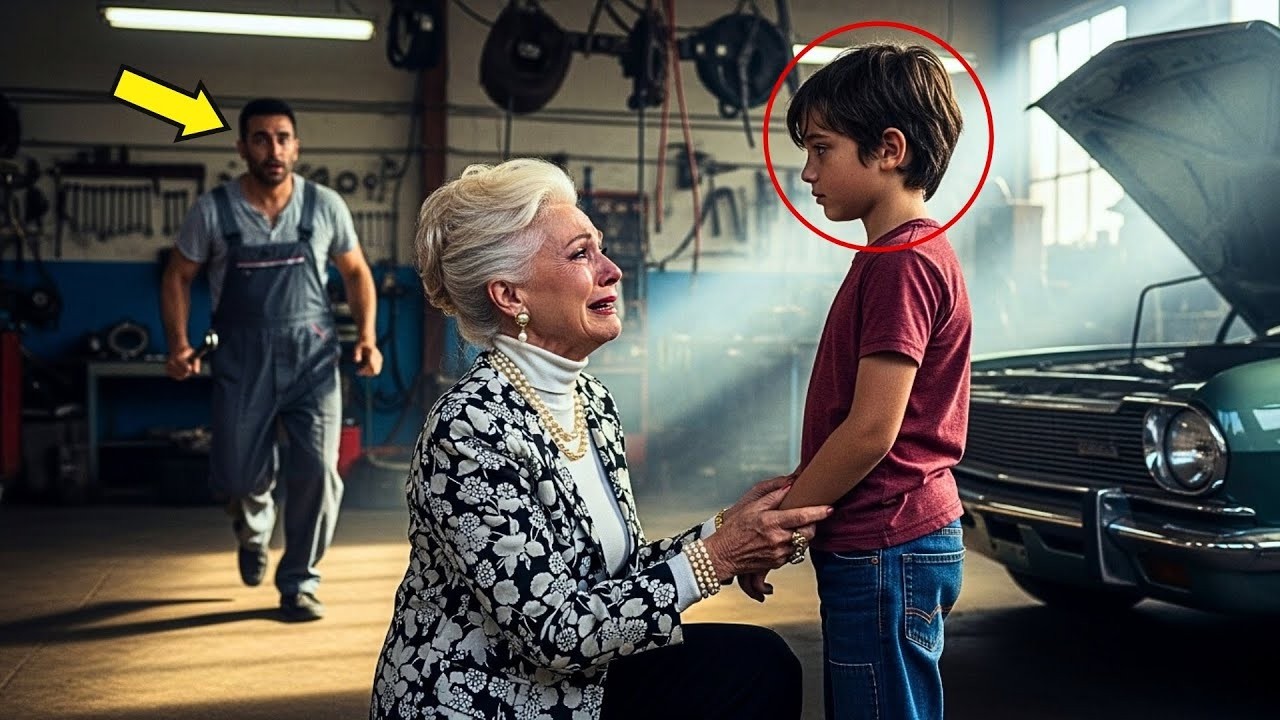 MECÁNICO HUMILDE LLEVÓ A SU HIJO AL TRABAJO…¡LO QUE HIZO LA MILLONARIA DESPUÉS IMPACTÓ A TODOS!