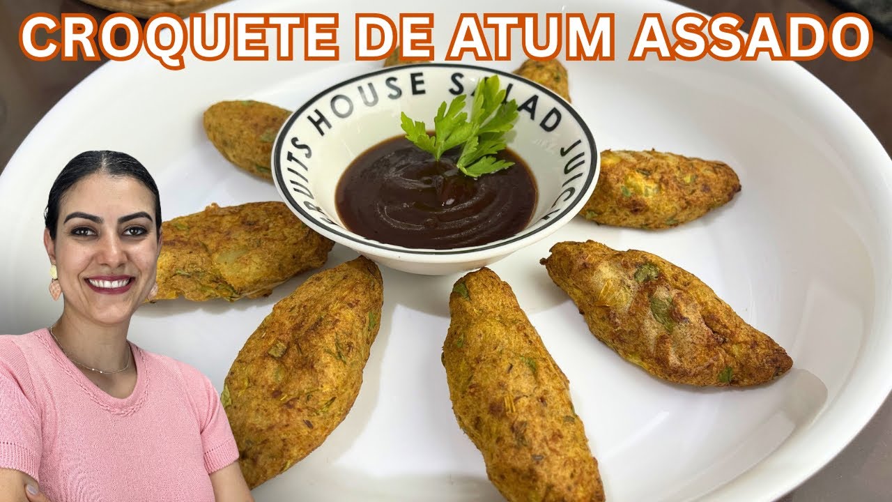 CROQUETE DE ATUM NA AIR FRIYER - receita rápida e deliciosa.