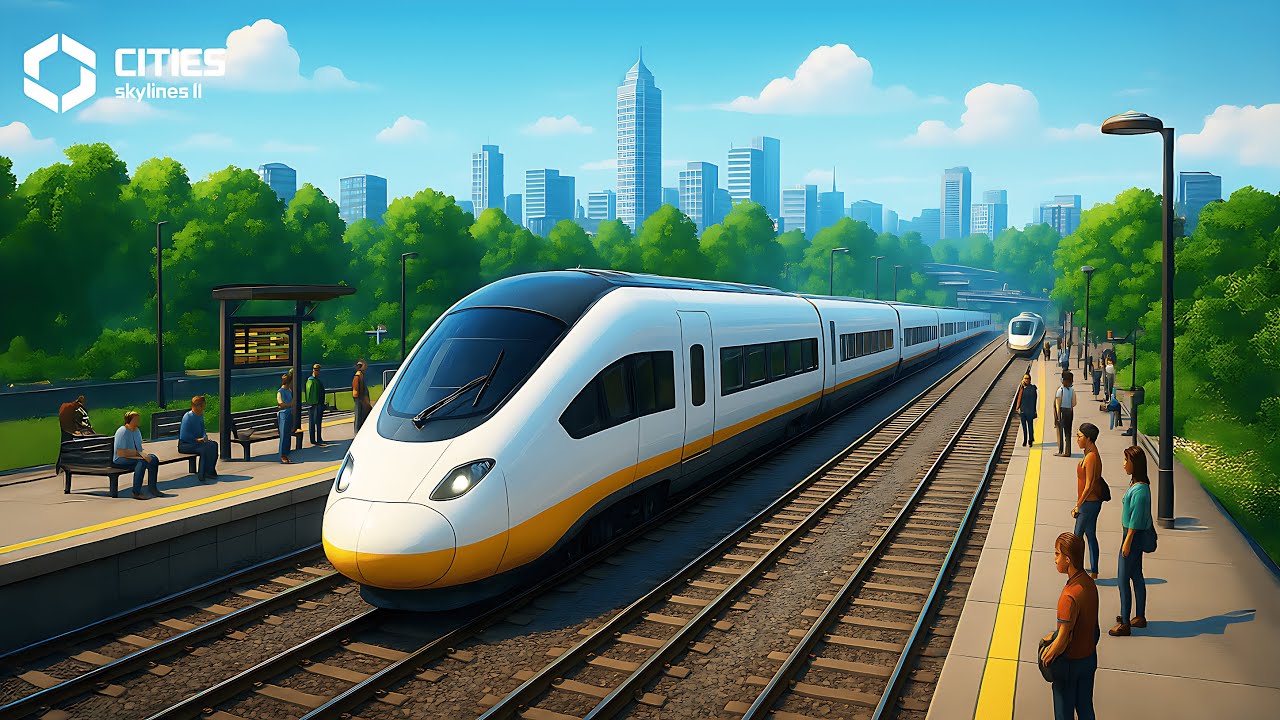 I BUILT TRAIN IN MY CITY | CITY SKYLINE 2 | GAMEPLAY