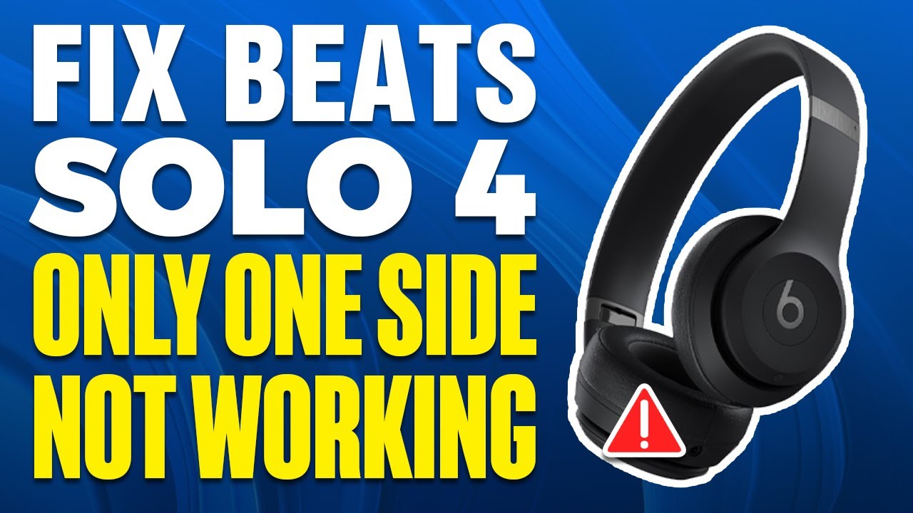 How To Fix Beats Solo 4 Only One Side Not Working