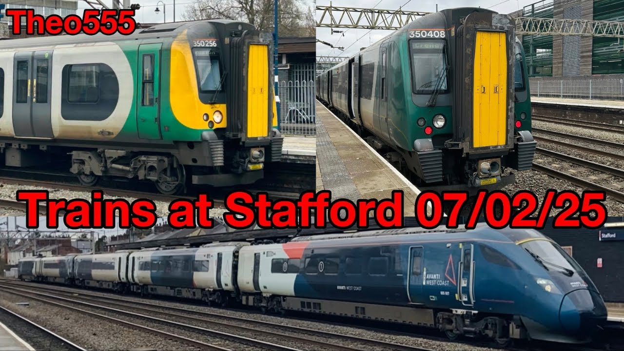 Trains at Stafford 7-2-25
