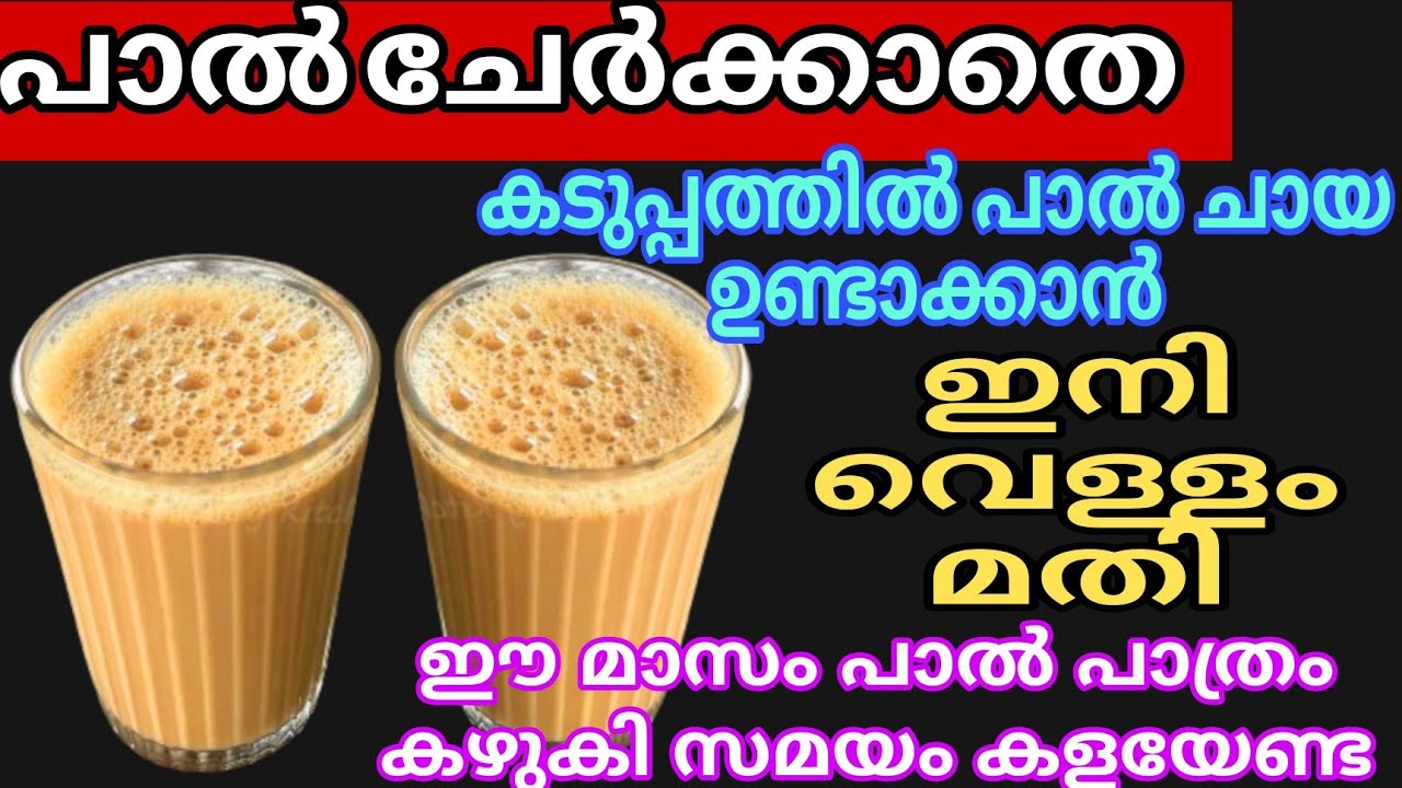 ഇനി പാൽ ഇല്ലാതെ കടുപ്പത്തിൽ പാൽ ചായ ഉണ്ടാക്കാം ചൂട് വെള്ളം മതി No Milk Instant Masala Tea Powder Mix