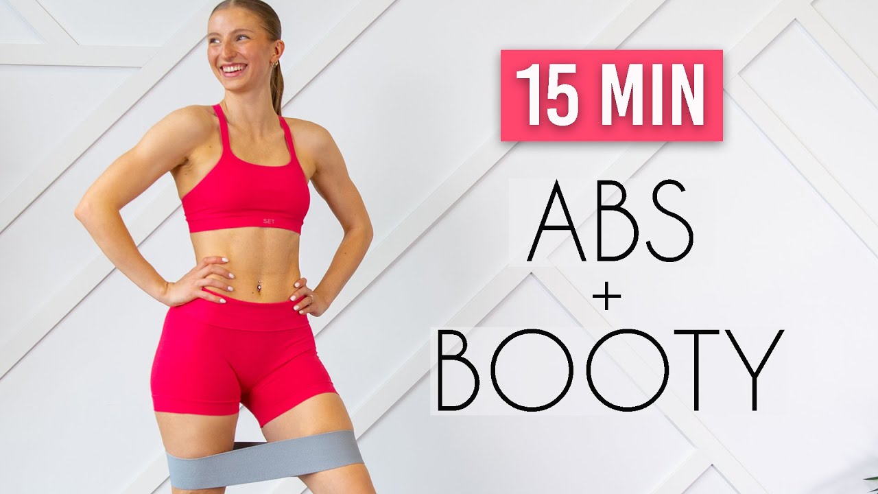 2 in 1- ABS & BOOTY At Home Workout (booty band, no repeats)