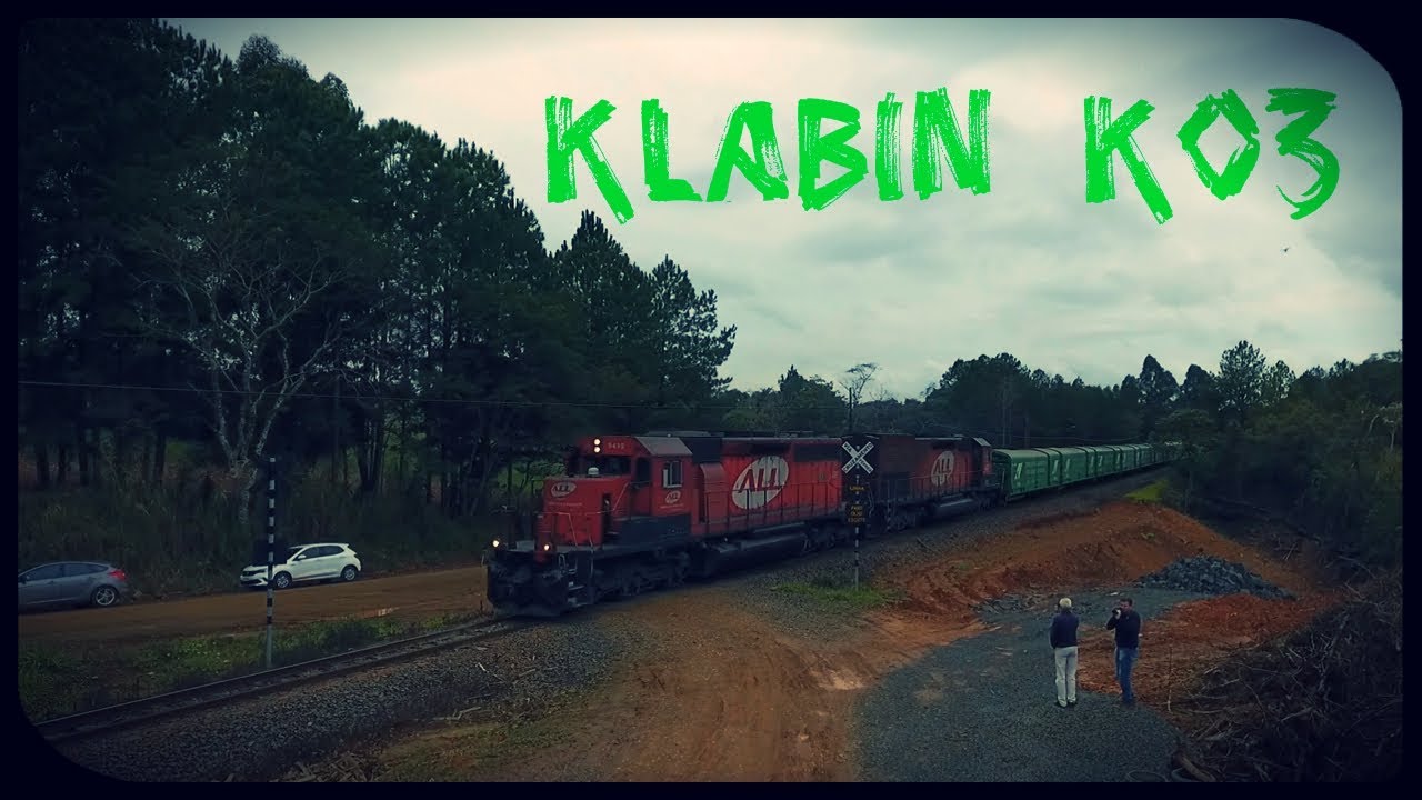 DRONE - Trem K03 KLABIN EMD SD40-2 #9490 SD40T-2 #9539 P1/2 - Churrastrem 05/08/18
