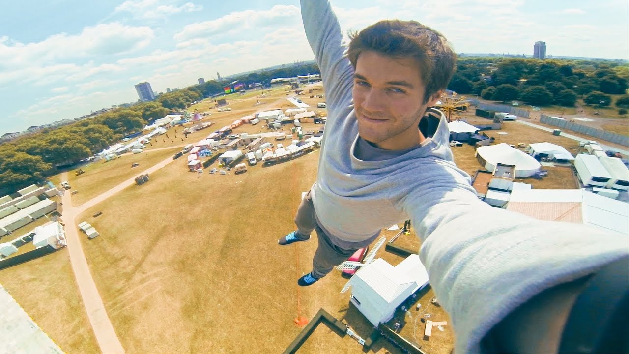Hanging From A 100 Meter Crane In Hyde Park, London