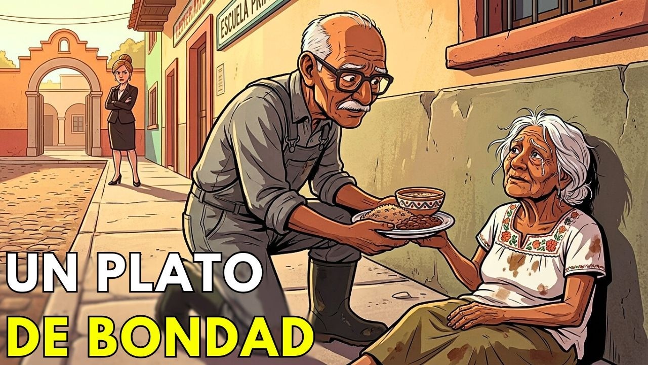 El conserje de 73 años dio de comer a una anciana… su jefa lo echó y DIOS lo vio todo