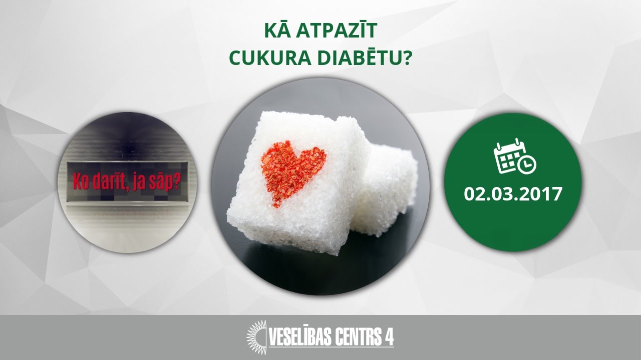 Kā atpazīt cukura diabētu?