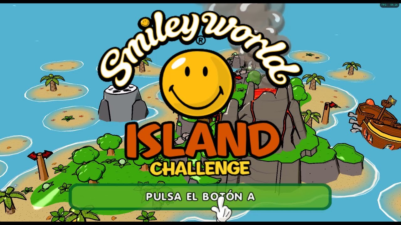 Smiley World: Island Challenge (Español). Wii (emulador Dolphin). Gameplay Desafio Isleño 1 jugador