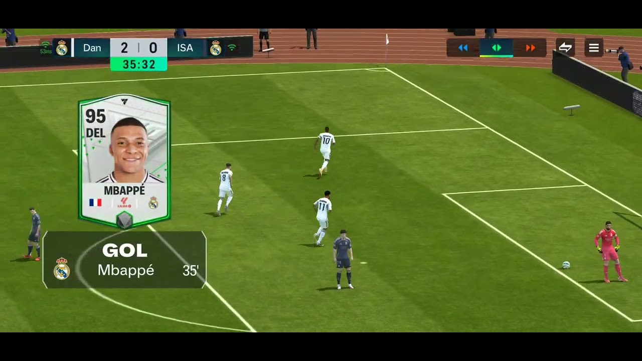 Jugando fc mobile